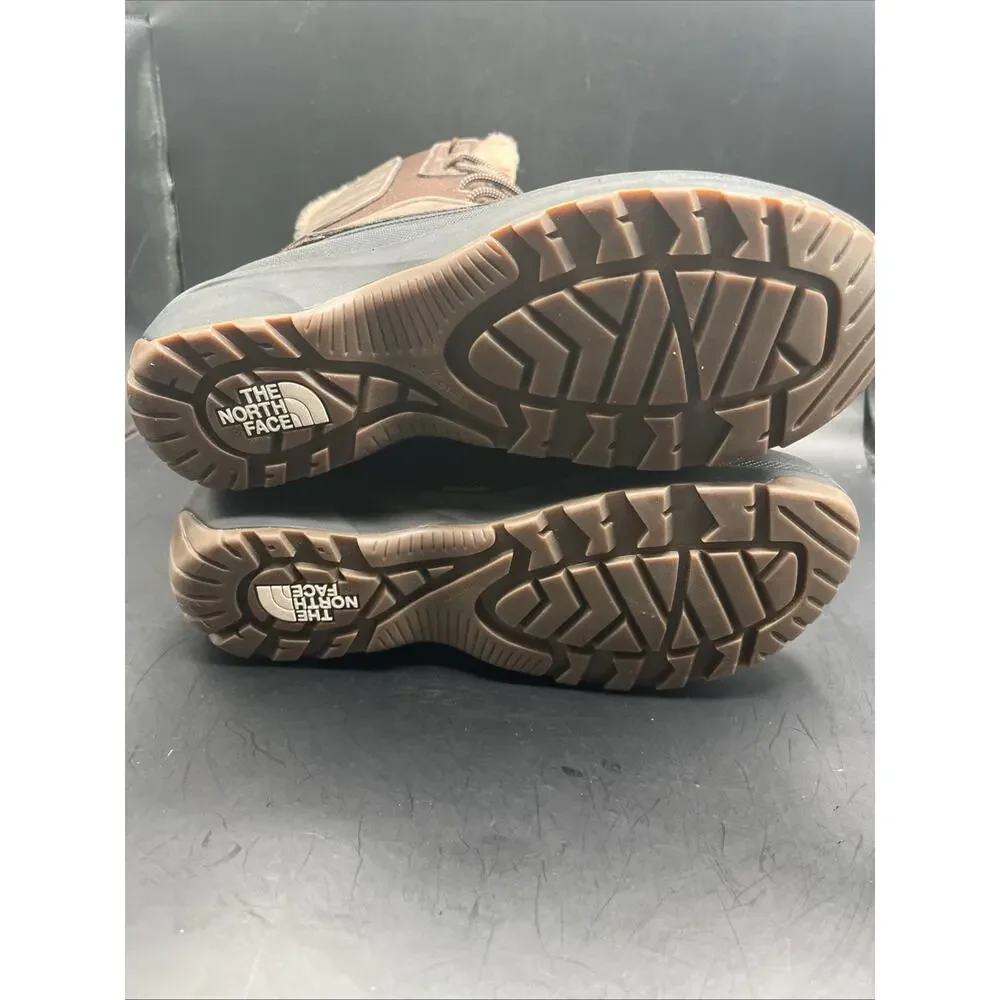 THE NORTH FACE NF0A5G2N MENS CHILKAT V LACE WATERPROOF SNOW BOOT Sz US 8 BROWN